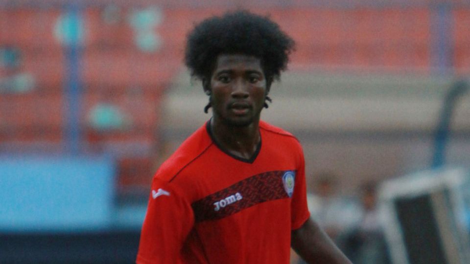 Pemain asing asal Liberia, Sengbah Kennedy bisa dibilang menjadi pemain asing tersial yang pernah bergabung di klub Persipura Jayapura. Copyright: © Ardiyansyah/INDOSPORT